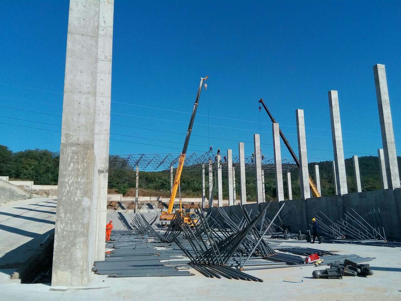 儋州威海搅拌站网架